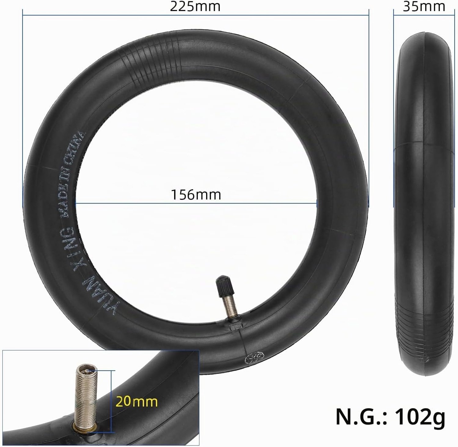 binnenbanden 10 x 2 125 dubbele dikte voor segway ninebot f20 f25 f30 f40 servicetopper