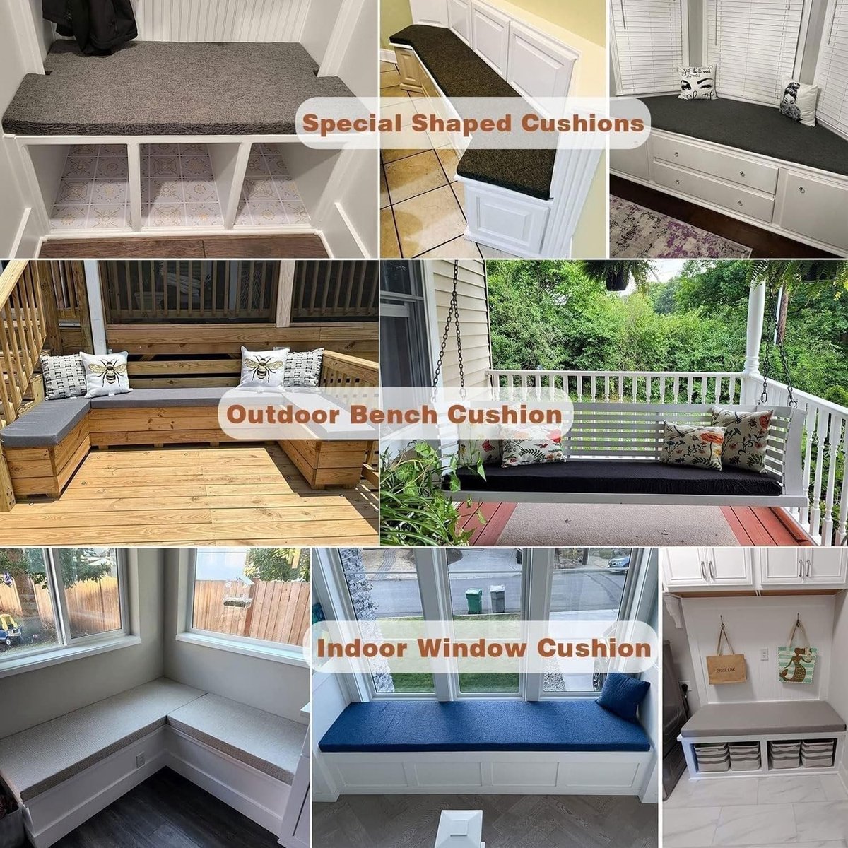 Buitenkussen voor tuinmeubels, 160 x 35 x 5 cm, afneembare hoes, antislip, wasbaar, voor terras, keuken of eetkamerbank binnen en buiten Buitenspeelvoertuigaccessoire kopen online
