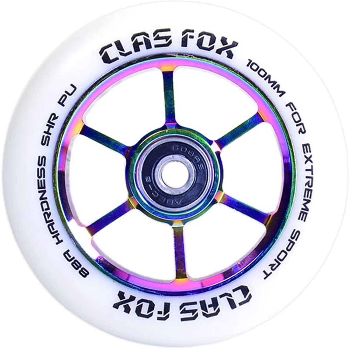 clas fox graviti pro stuntstep wielen 100 mm een paar met abec 9 kogellagers cnc metalen kern graviti 2 stuks shopvlot