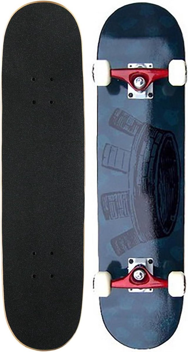 compleet skateboard beginners board street skateboarding voorgemonteerd 5 5 uk blauw