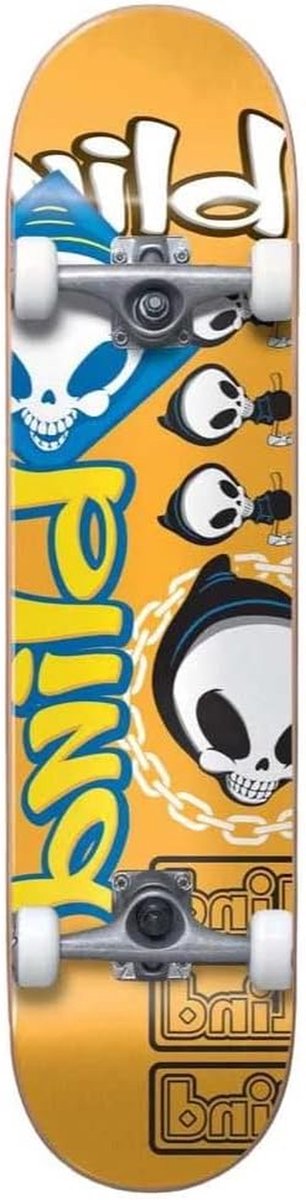compleet skateboard beginnersboard straat tricks 7 laags constructie 8 inch breed oranje