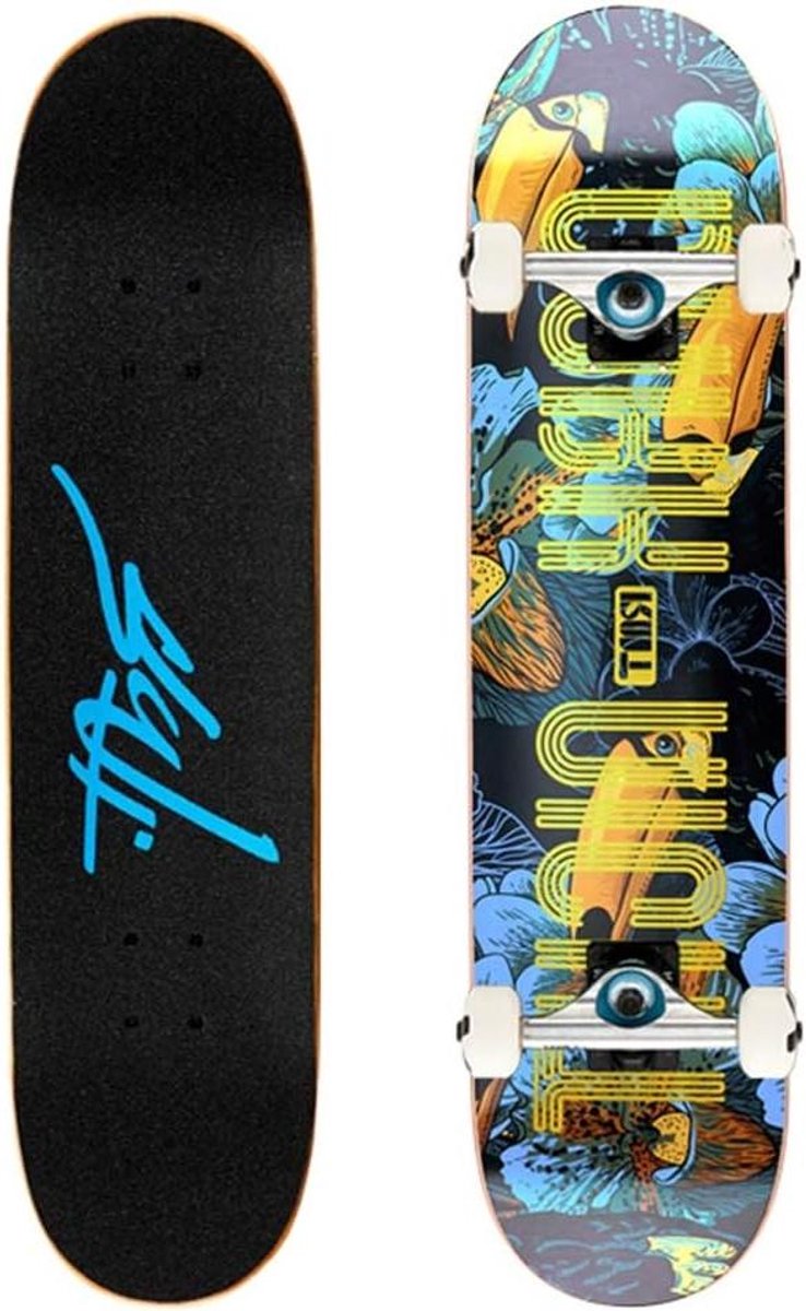 compleet skateboard cruiser board straat rijden 7 laags esdoorn dek 31 5x7 8 inch toucan