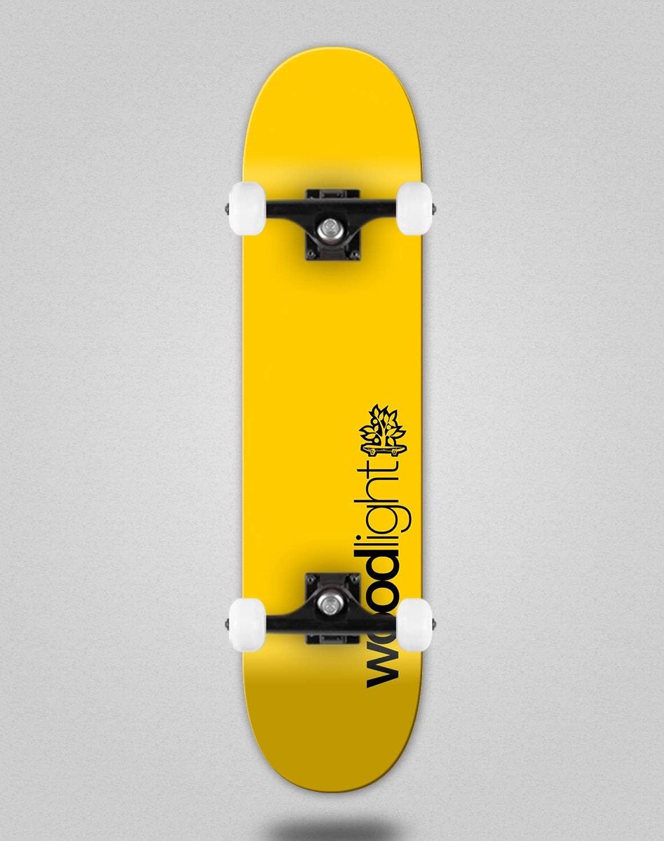 compleet skateboard hout board buiten bewegen standaard breedte 8 25 inch geel