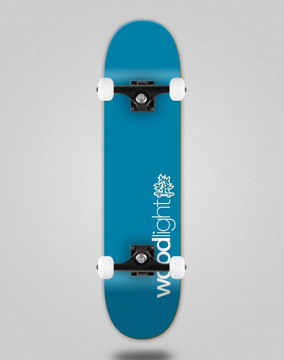 compleet skateboard hout board buiten sporten basic model 8 25 inch blauw