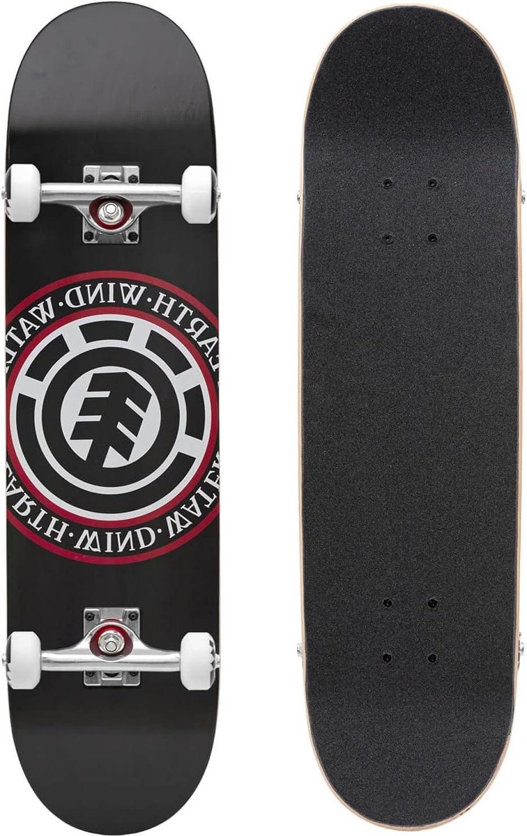 compleet skateboard outdoor board street cruising gemaakt in europa 8 0 inch zwart rood