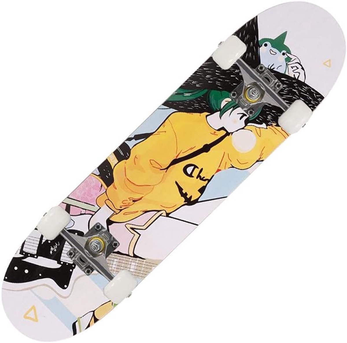 compleet skateboard trick board outdoor sport 8 laags esdoorn dek 31 inch zwart