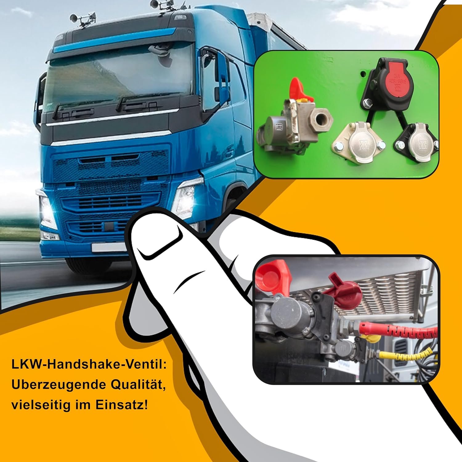 compressed air head m16 x 1 5 red yellow with valve set and dust cover compatible with truck tractor motorcar shopvlot