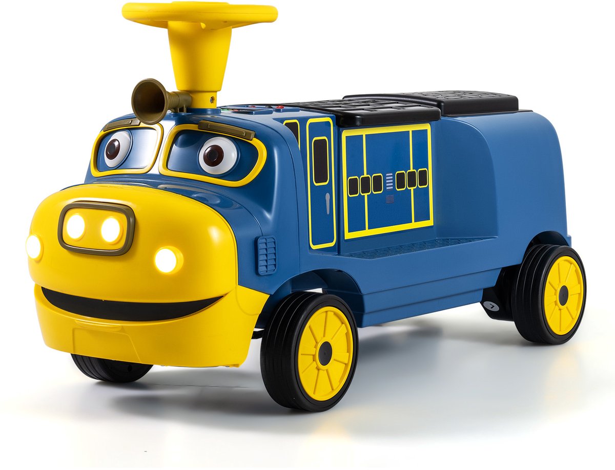 costway elektrische auto voor kinderen 12 v elektrische kinderauto met 2 stoelen blauw