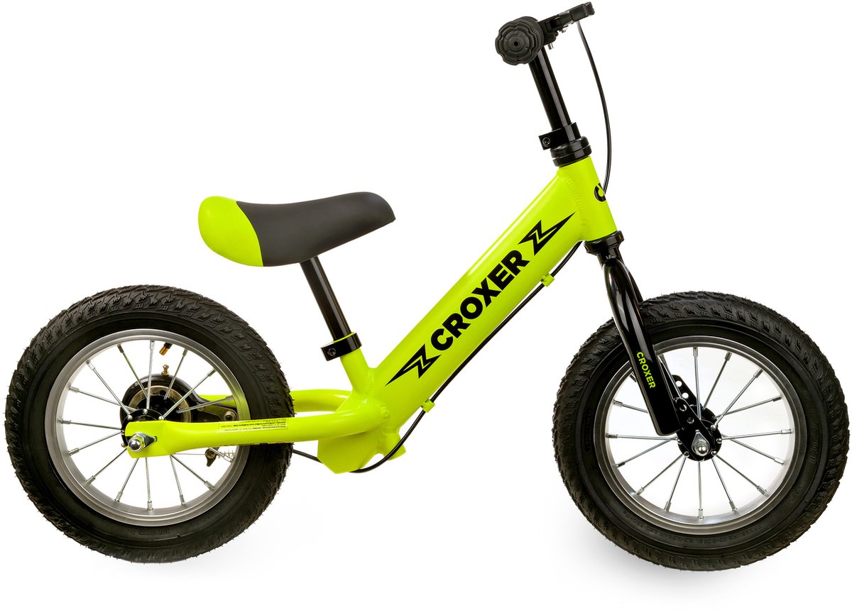 CROXER Leox Limoen Loopfiets met rem lichtgewicht Loopfiets kopen online
