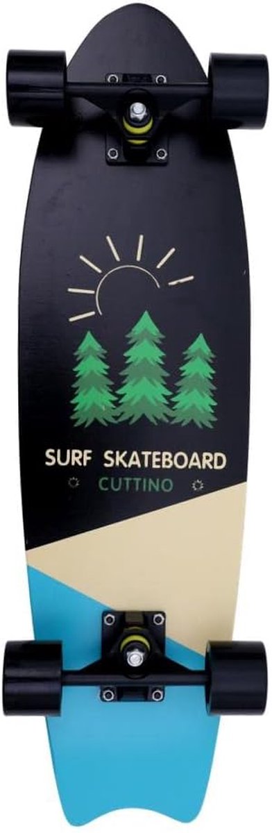cruiser skateboard carving board stadsvervoer 8 laags esdoorn dek 69 cm koper