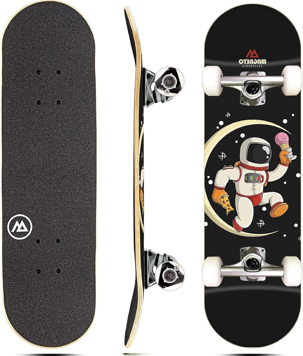 Cruiser Skateboard - Shortboard - Stad cruisen - Dubbele kicktails - 27.5 inch - Astronaut Skateonderdeel kopen online