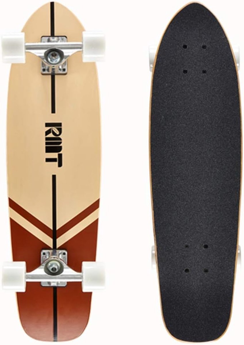 Cruiser Skateboard - Surfboard Skateboard - Straat Rijden - 7-laags Esdoorn Dek - 73x20cm - Multi Skateonderdeel kopen online