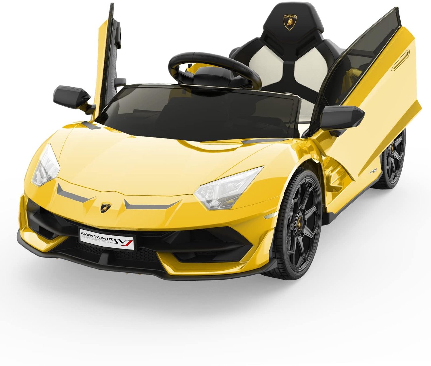 danky elektrische kinderauto 12v gelicentieerde lamborghini 2x25w accu 4 5ah geel