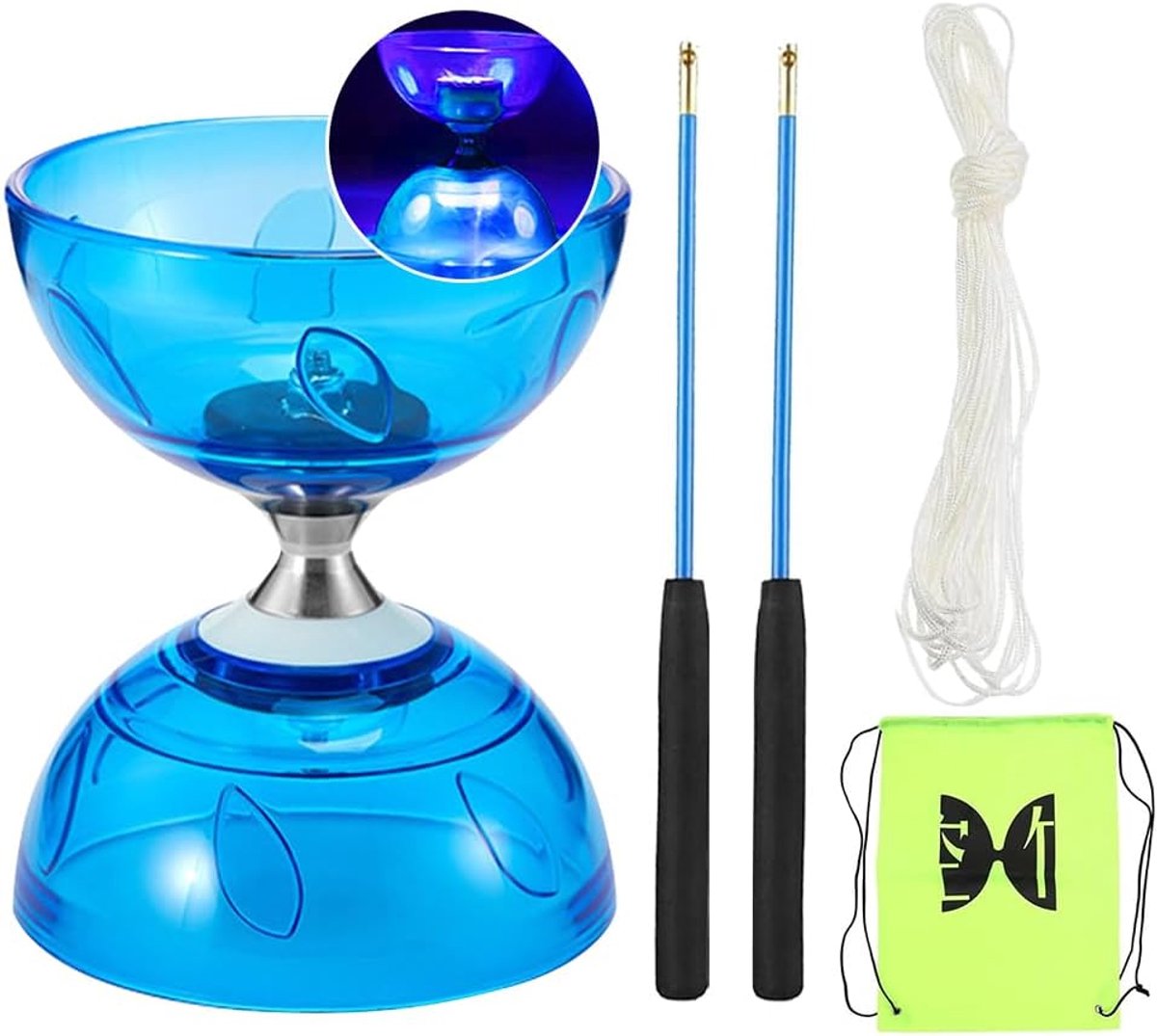 diabolo met kogellagers luminous diabolo jongelset geschikt voor kinderen en volwassenen shopvlot