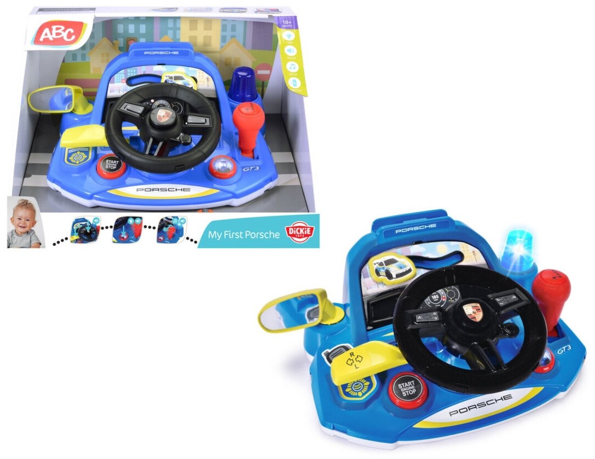 Dickie ABC Mijn Eerste Porsche Dashboard met Licht en Geluid. Blokken kopen online