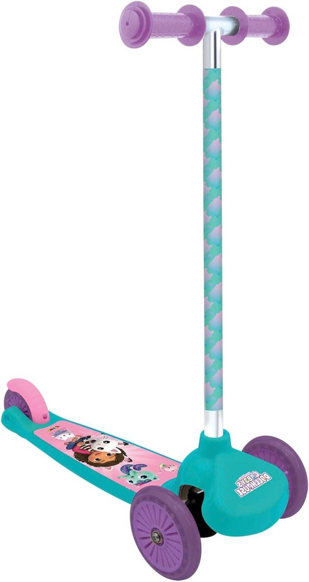 driewiel scooter kinderstep buiten spelen extra stabiliteit 60 x 26 x 62 cm meerkleurig