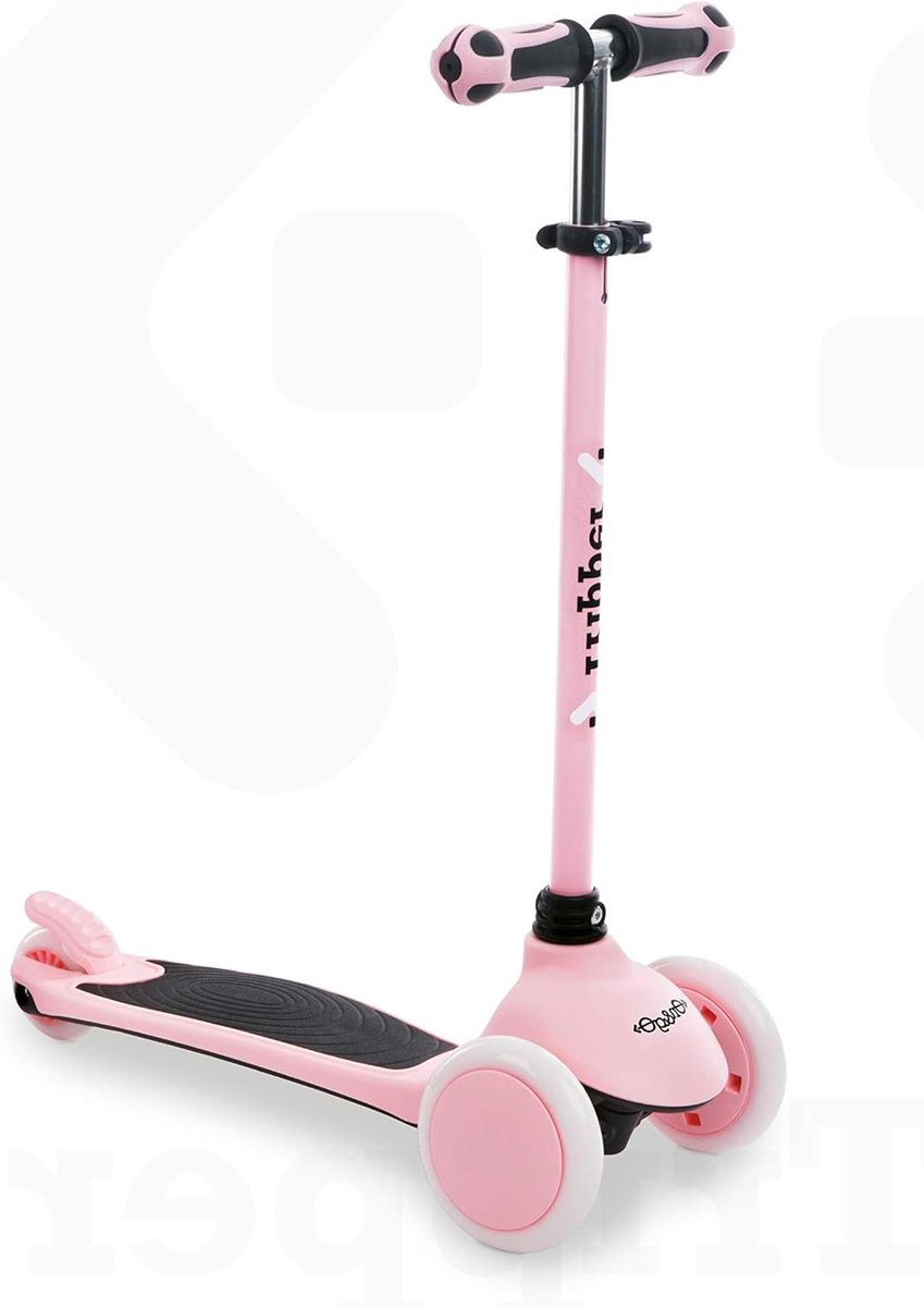 driewiel step kinderstep step met 3 wielen buiten spelen kantelbesturing tot 50 kg roze