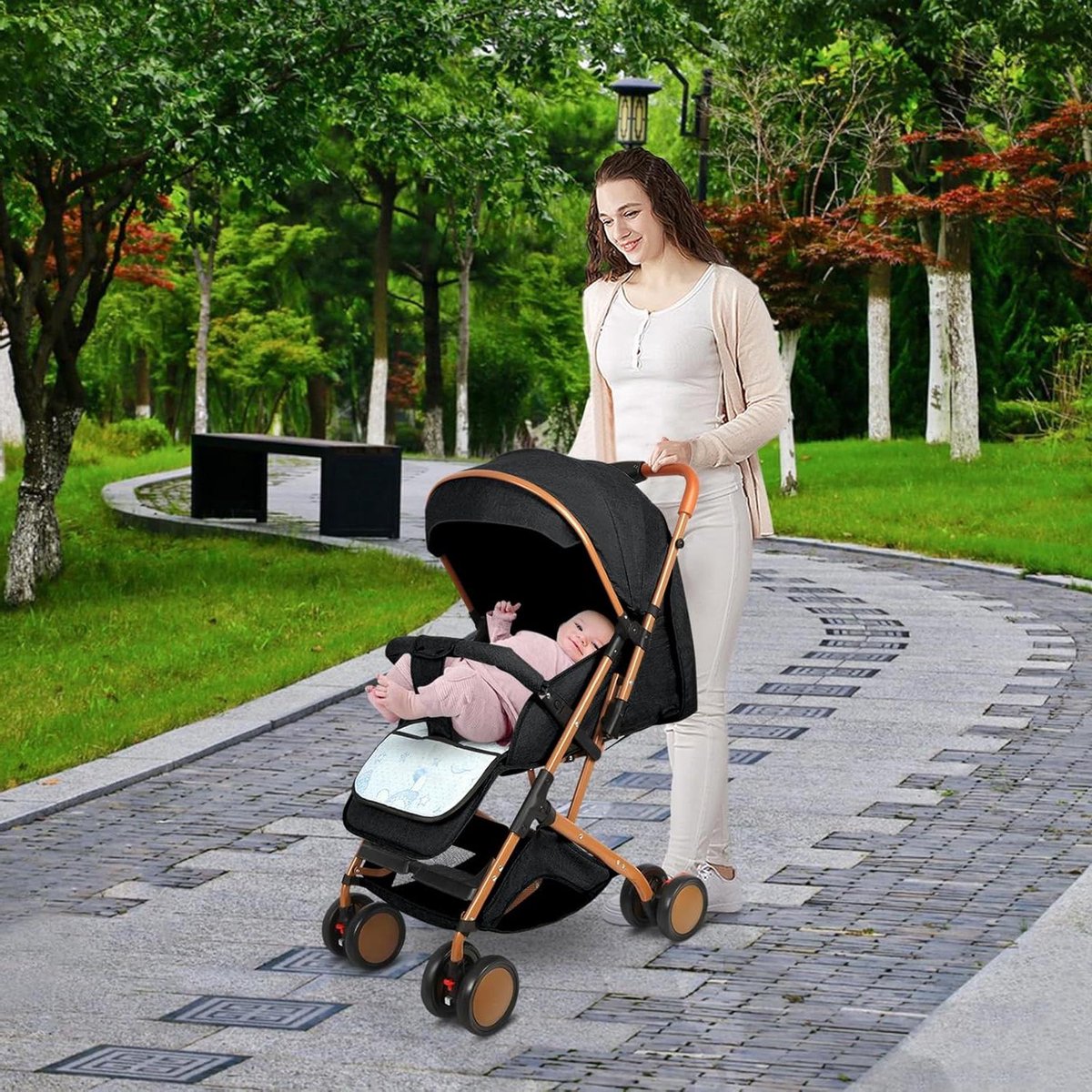 driewieler baby kinderfiets loopfiets buiten spelen 360 graden draaibare zitting tot 25 kg zwart