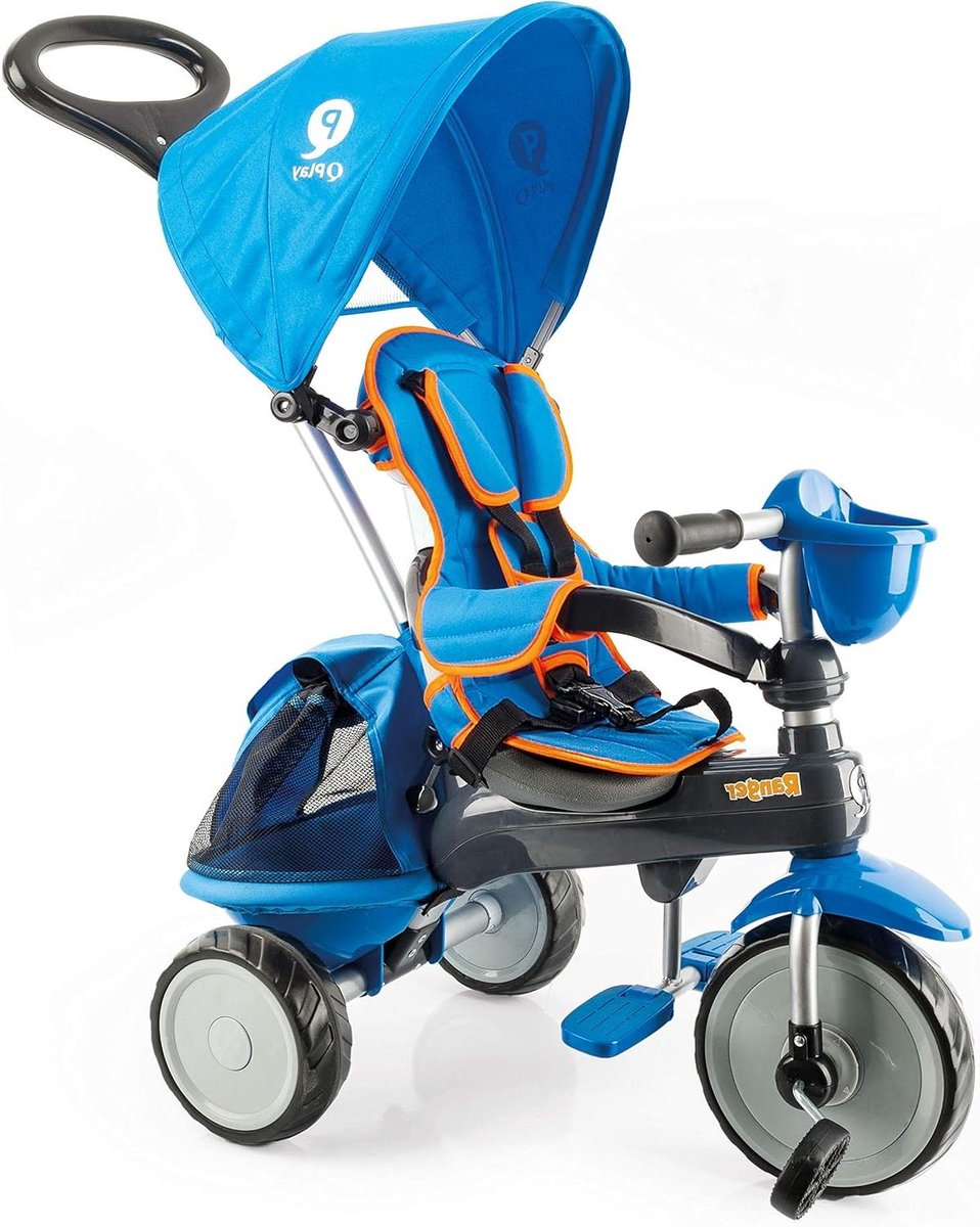 Driewieler - Loopfiets - Buiten spelen - Gevoerde zitting - 76 x 50 x 96 cm - Blauw Driewieler kopen online