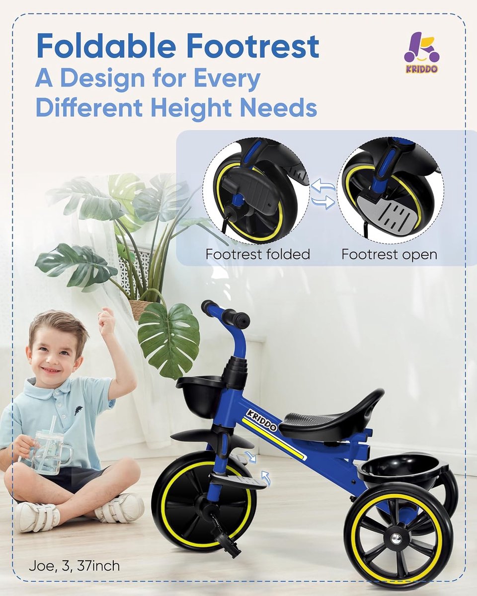 driewieler voor peuters 18 mnd 2 in 1 tricycle verstelbare duwstang makkelijk duwen m winkel