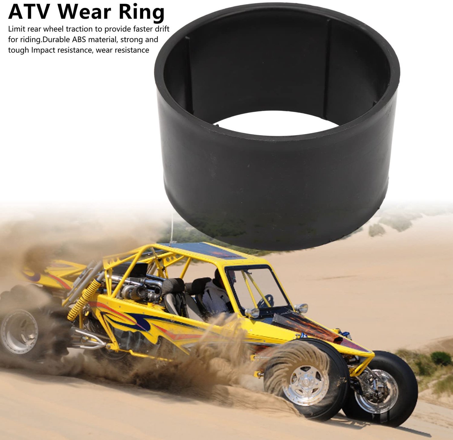 drift ring taai atv slijtring schokbestendig slijtvast geschikt voor go kart hoogwaardig abs materiaal