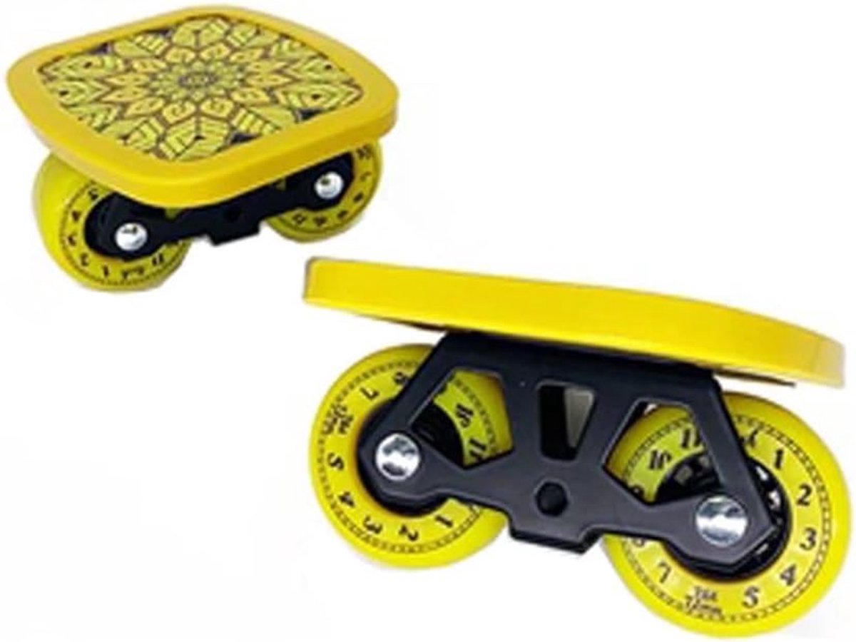 drift skates gesplitst skateboard straat borstelen amaril schuurpapier 7 laags esdoorn geel