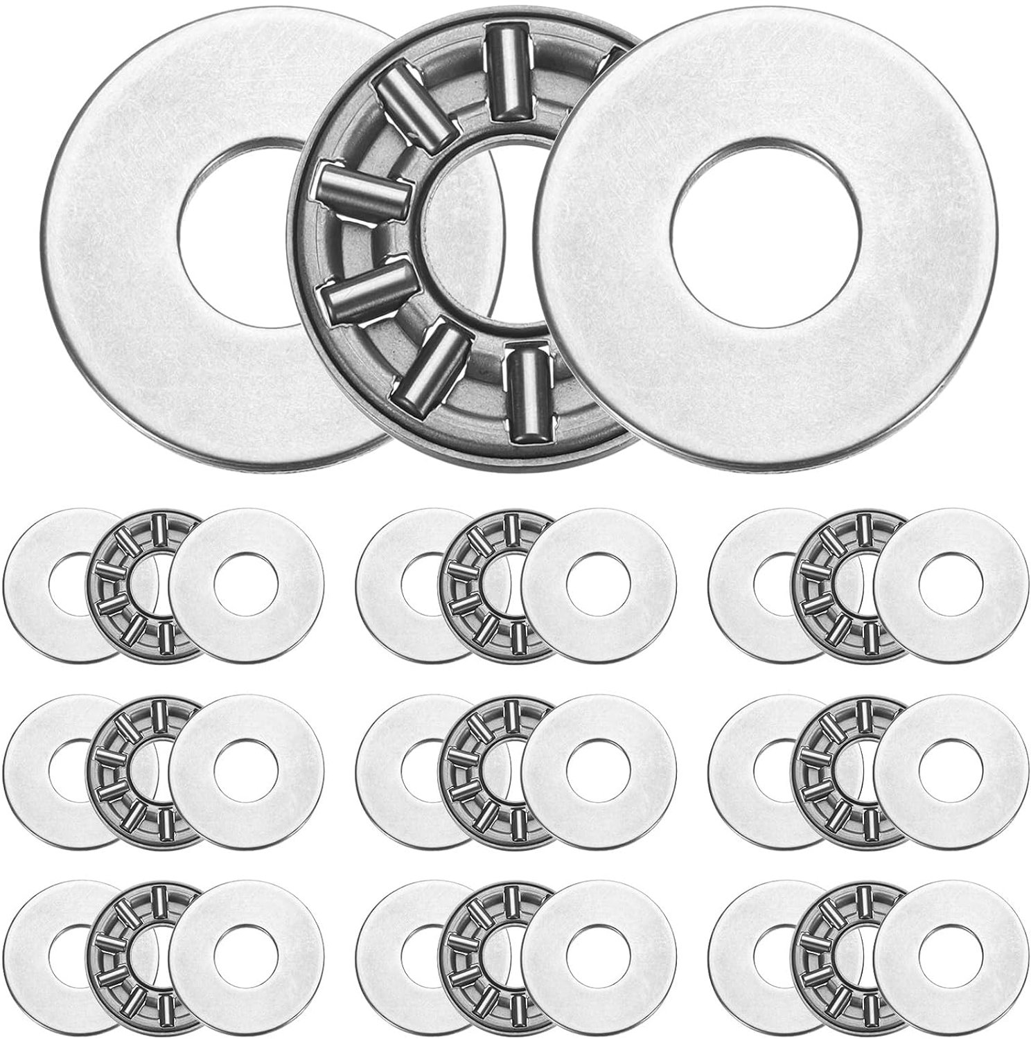 druknaaldlagers 8 x 21 mm verchroomd staal p5 abec 5 hoge duurzaamheid 10 stuks servicetopper