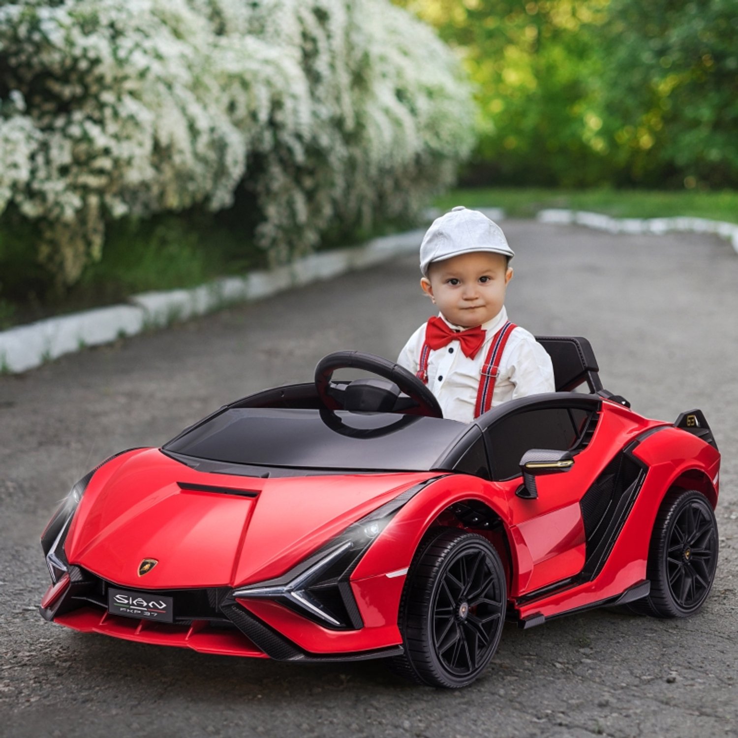 elektrische kinderauto kinderauto elektrisch 12v 5 km u 37 60 maanden afstandsbediening verlichting muziek 108x62x40 cm