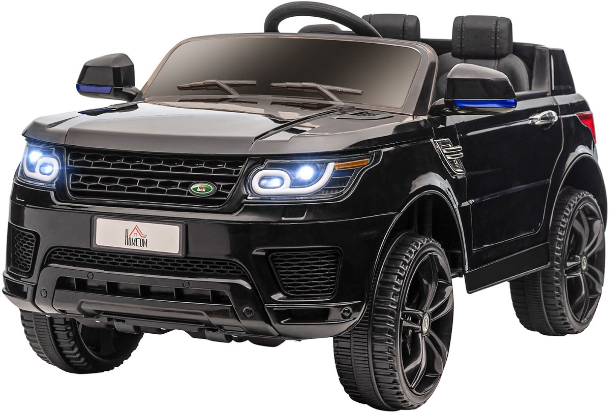 elektrische kinderauto met afstandsbediening suv met veiligheidsgordel muziek claxon koplamp snelheid tot 5 km u voor kinderen van 3 5 jaar zwart