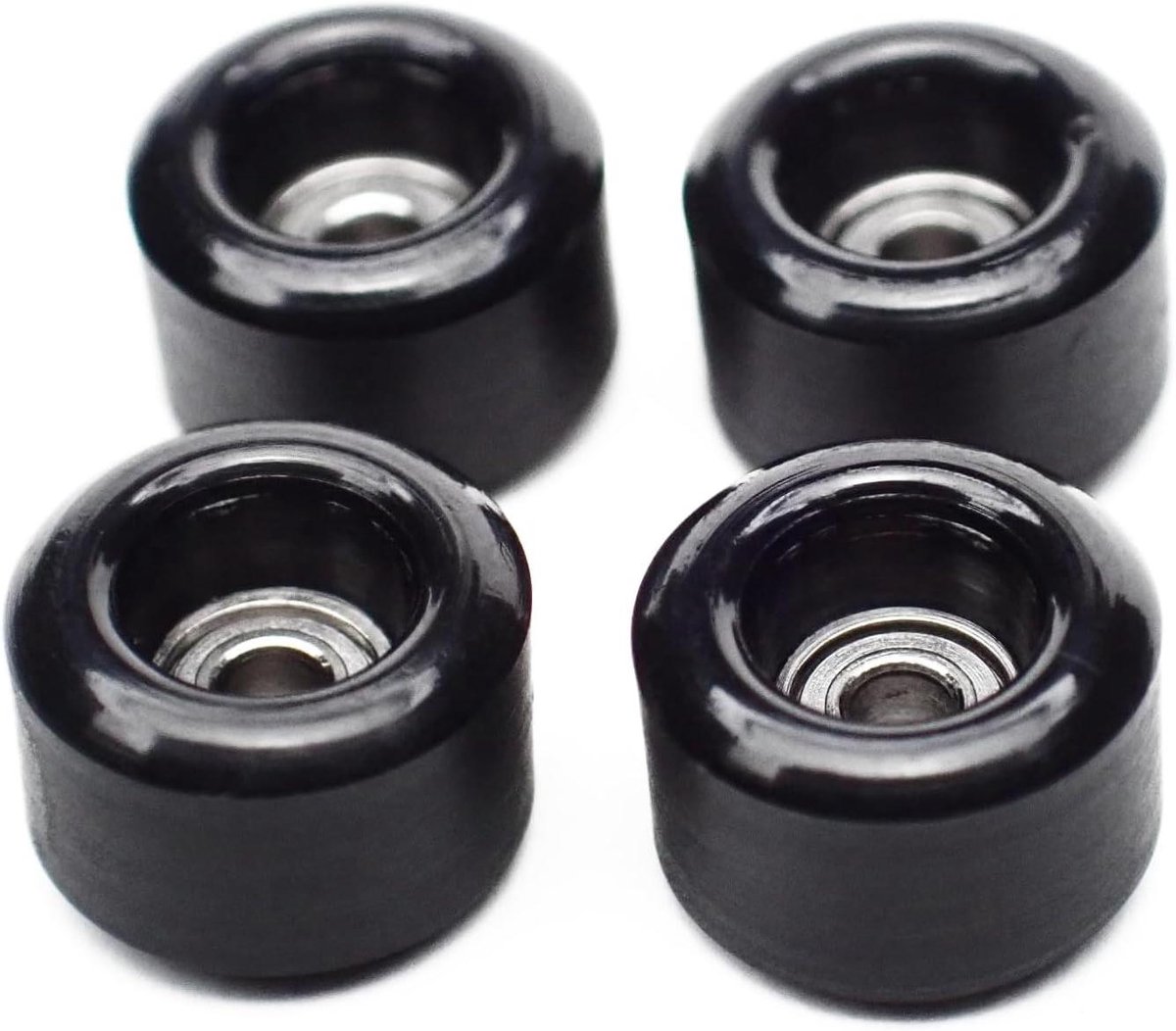 Fingerboard Wielen - Skateboard Wieltjes - Fingerboarden - 60D Urethaan - ABEC-7 Lagers - Zwart Skateonderdeel kopen online