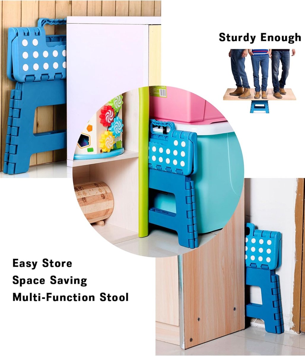 folding stool 9 inch made of robust plastic folding step stool step step folding up to 250 lbs space saving shopvlot