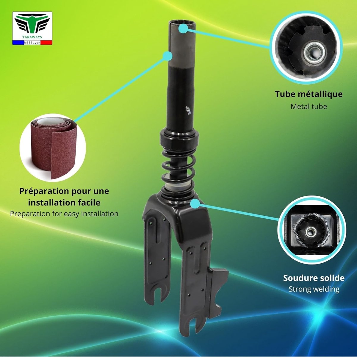 Front fork for Ninebot F2 Pro electric scooter - ShopVlot Buitenspeelvoertuigaccessoire kopen online