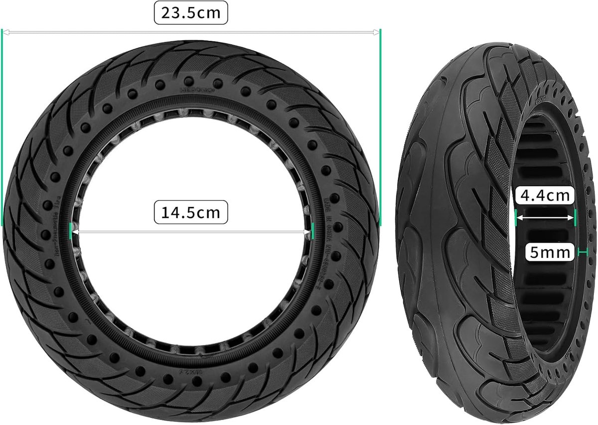 full tyres 10 x 2 5 replacement tyres for ninebot g30 max 60 70 6 5 solid tyres heavy load spare wheels for scooter shopvlot