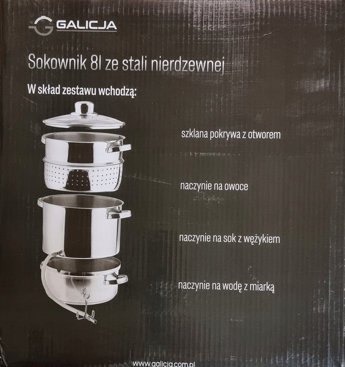 Galicja - Roestvrijstalen Sapketel - 8l - Zilver - Ideaal voor Sap Traptractor kopen online