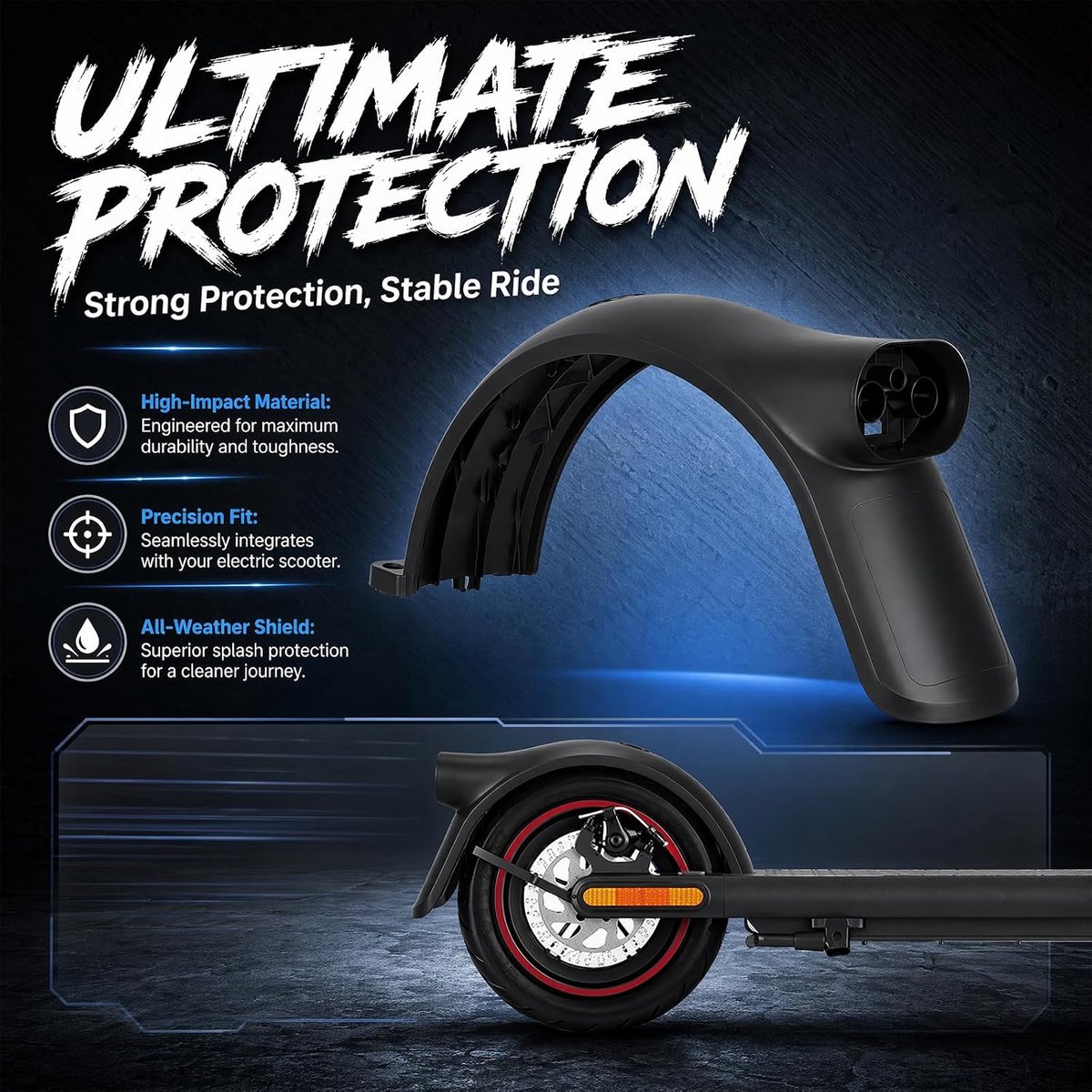 generisch achterspatbord voor elektrische scooter spatborden voor elektrische scooter reserveaccessoires voor xiaomi shopvlot
