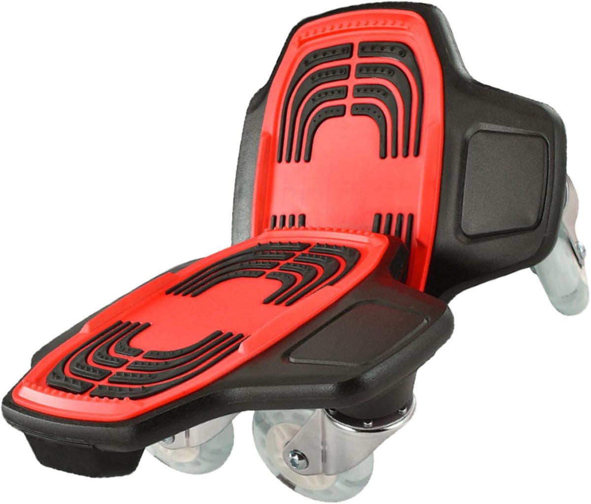 gesplitst skateboard drift skates buiten balanstraining antislip dek pu wielen 24x26cm rood