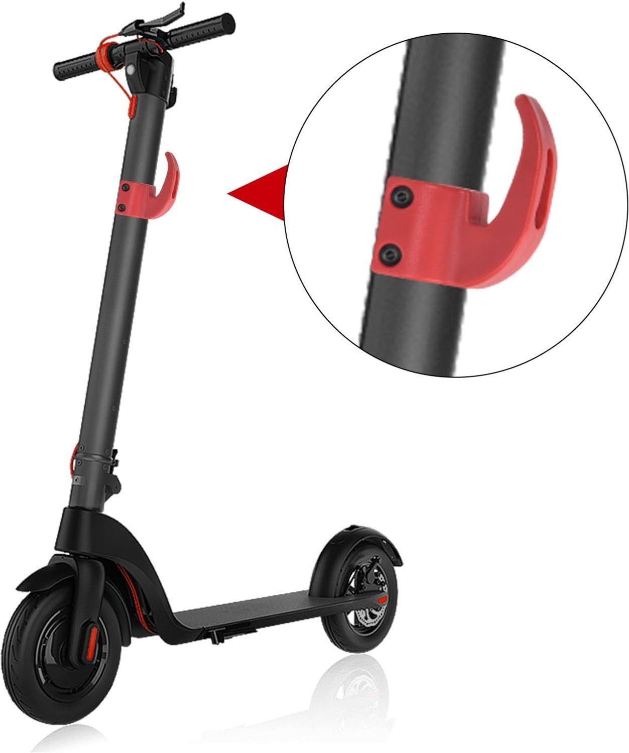 haak voor elektrische step voor ninebot max g30 kunststof extra stabiliteit homevero