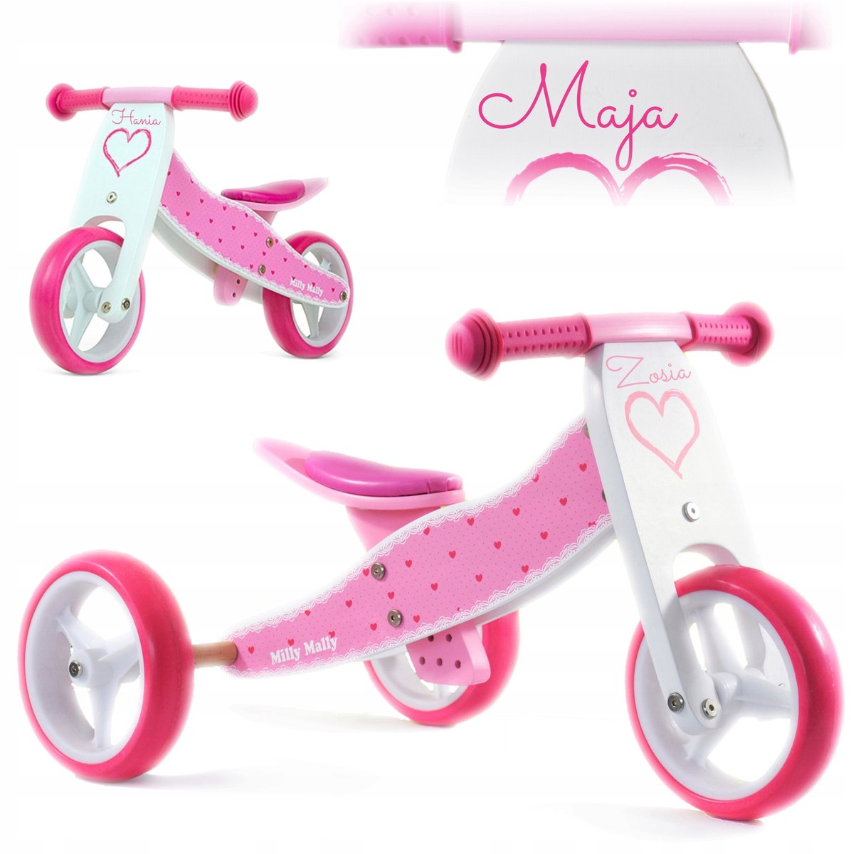 Houten Loopfiets 2-in-1 met Naam - Uniek Cadeau voor Kinderen Driewieler kopen online