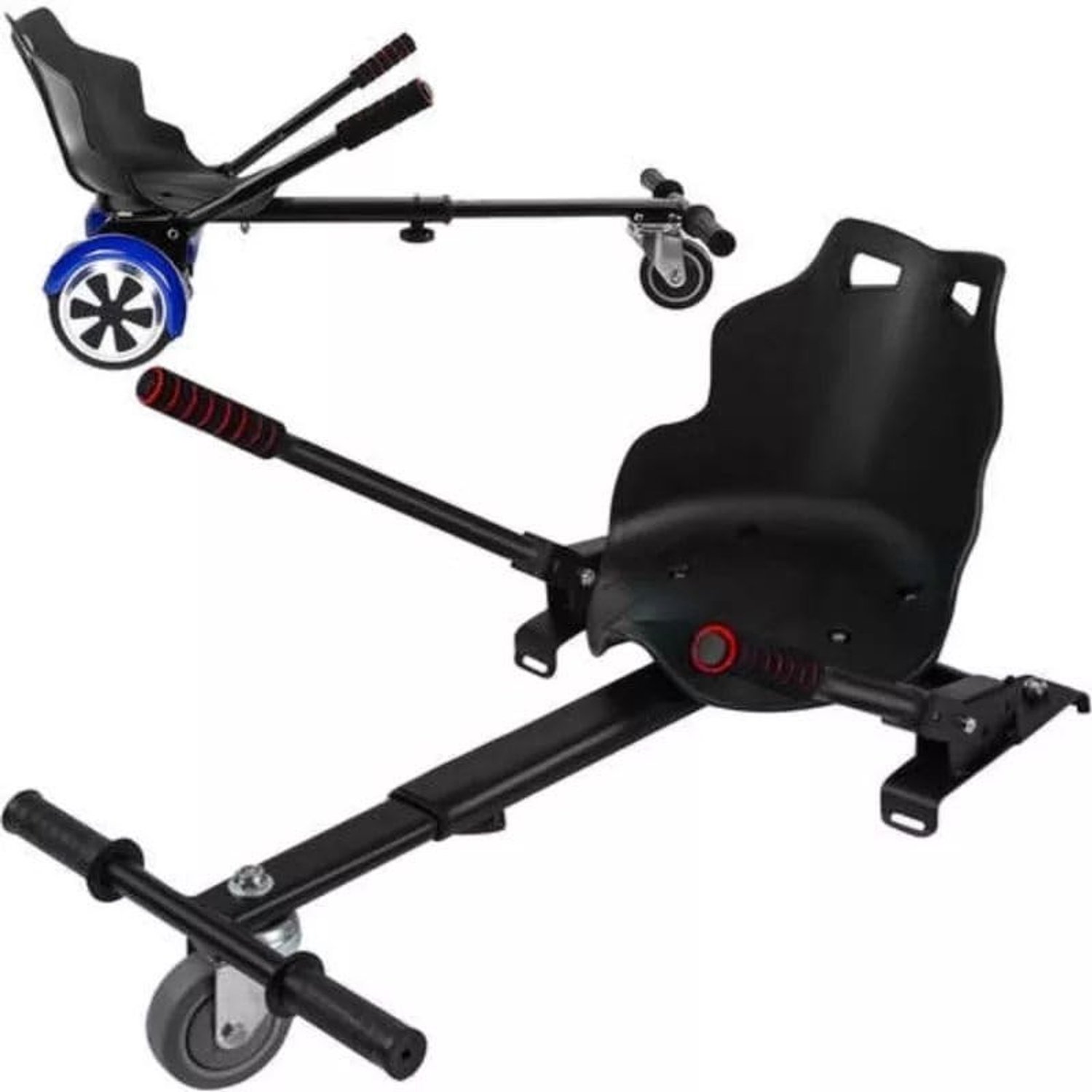 Hoverboard Go Kart - Verstelbare Zitplaats - Stevige Hoverkart Conversion Kit - Geschikt voor 6.5/8/10 Inch Hoverboards - Duurzame Constructie - 360° Voorwielbesturing Step kopen online