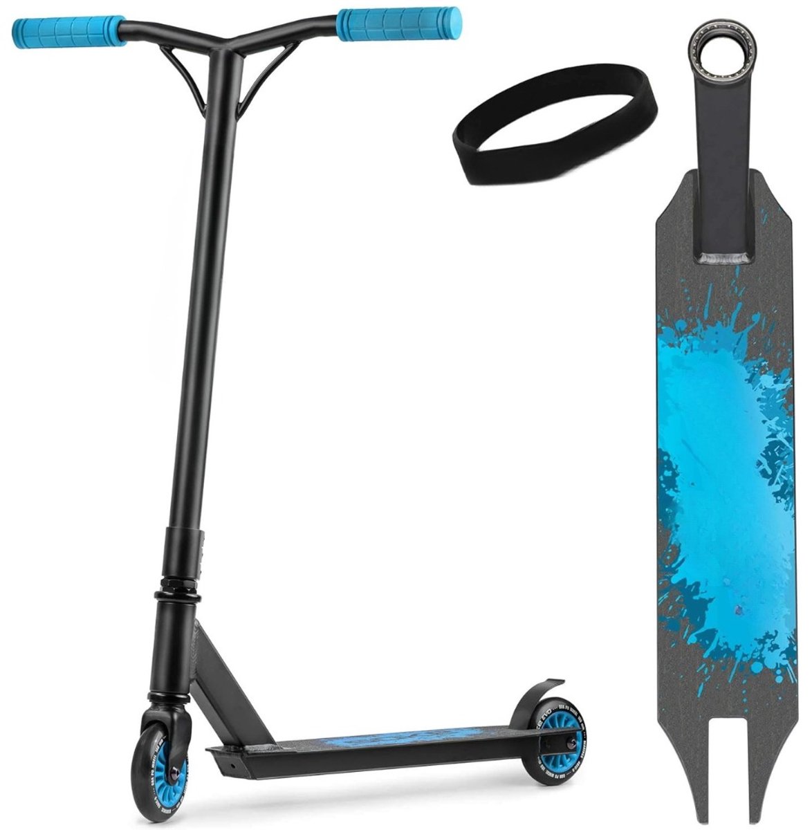 Kavo Stunt Step - Stuntstep - Stevig Stuur - Zwart en Blauw - 48cm x 50cm x 83cm Step kopen online