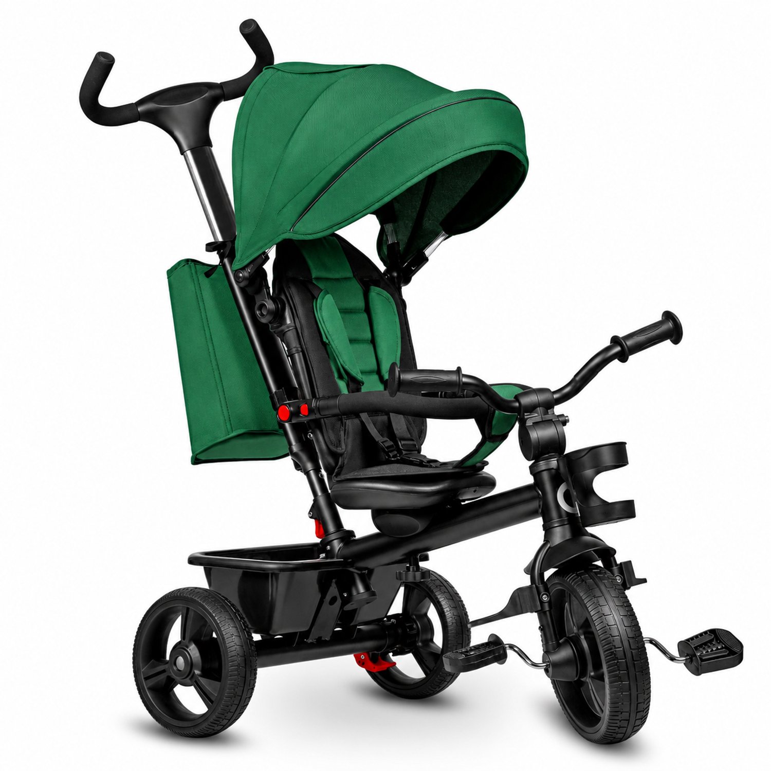 kinderdriewieler 4 in 1 met duwstang ombouwbaar ontwerp veilige kinderfiets opvouwbaar frame voor 1 5 jaar