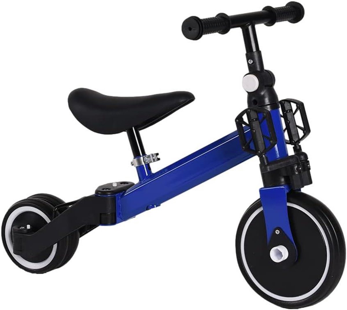 Kinderdriewieler - Loopfiets - Evenwicht trainen - 3-in-1 functie - 185 kg - Blauw Driewieler kopen online