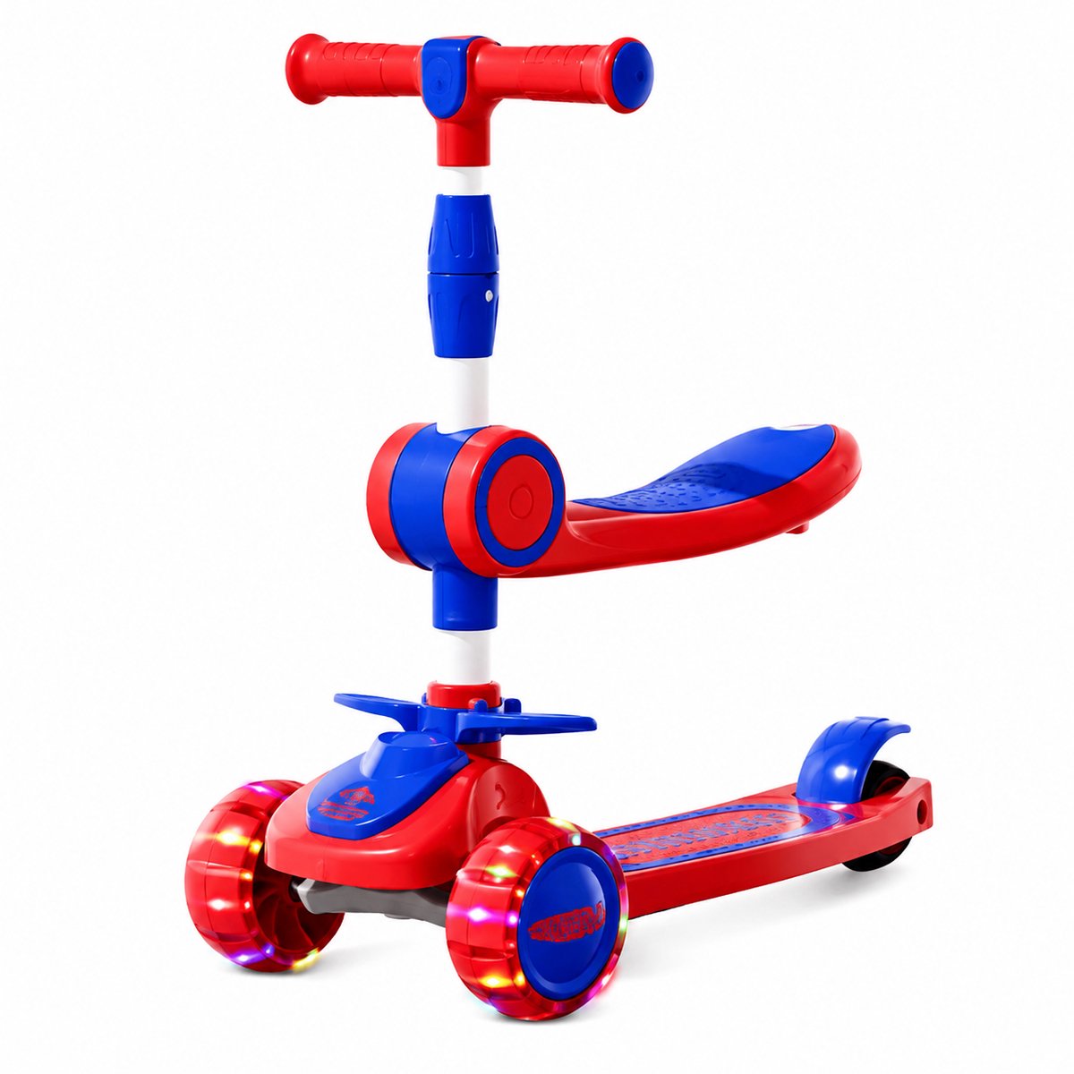 Kinderstep 3-Wiel – Opvouwbare Scooter met LED-Wielen – Verstelbaar Stuur – Voor Kinderen Step kopen online