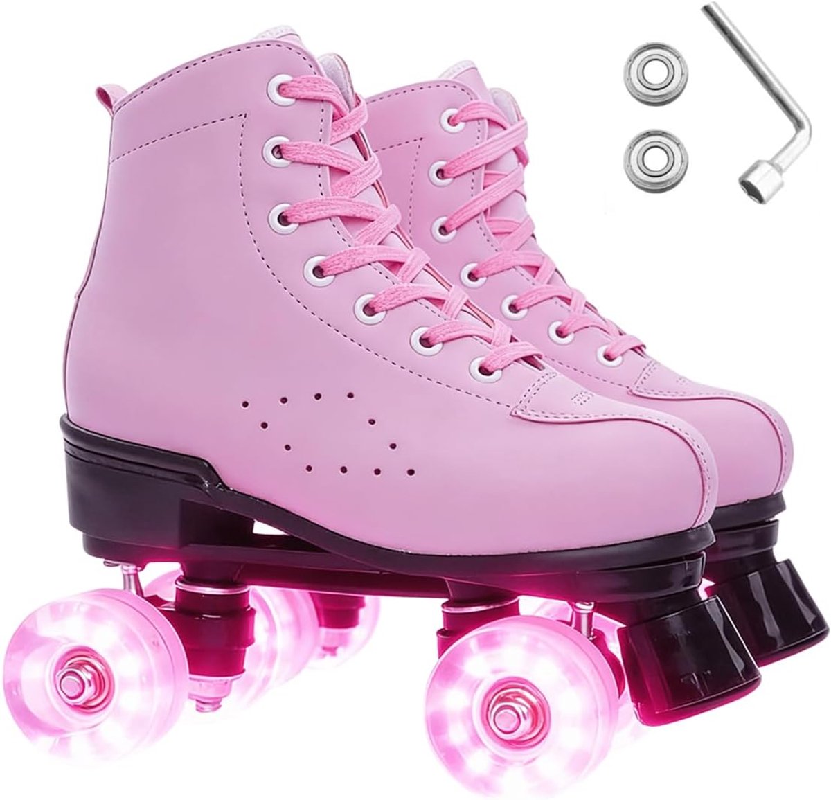 klassieke retro rolschaatsen discorolschaatsen klassieke rollerskates voor kinderen en volwassenen comfortabele led rolschaatsen voor jongeren en beginners meisjes