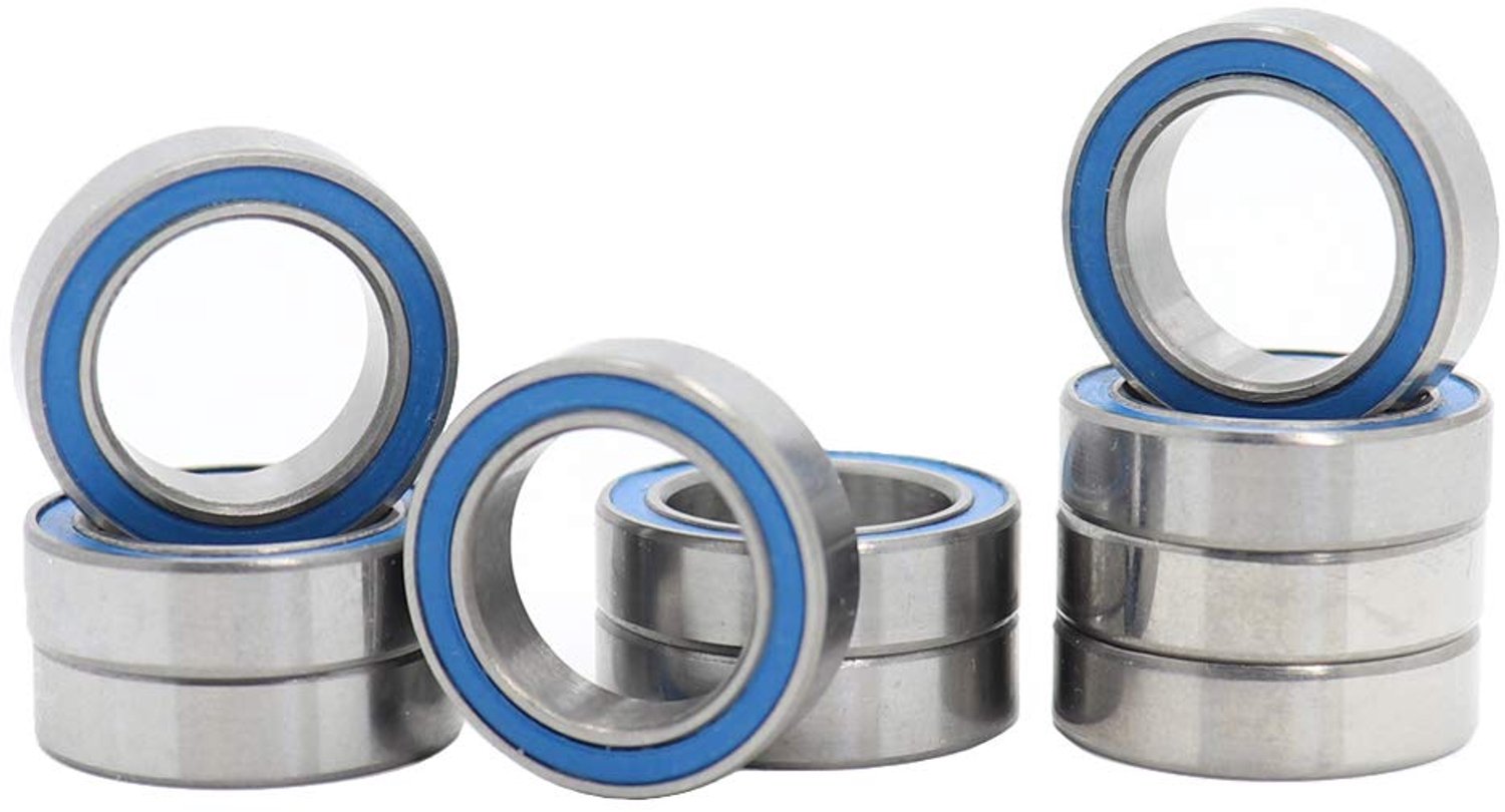 kogellagers 12x18mm abec 3 blauw rubber dicht voor precisietoepassingen 10 stuks homevero