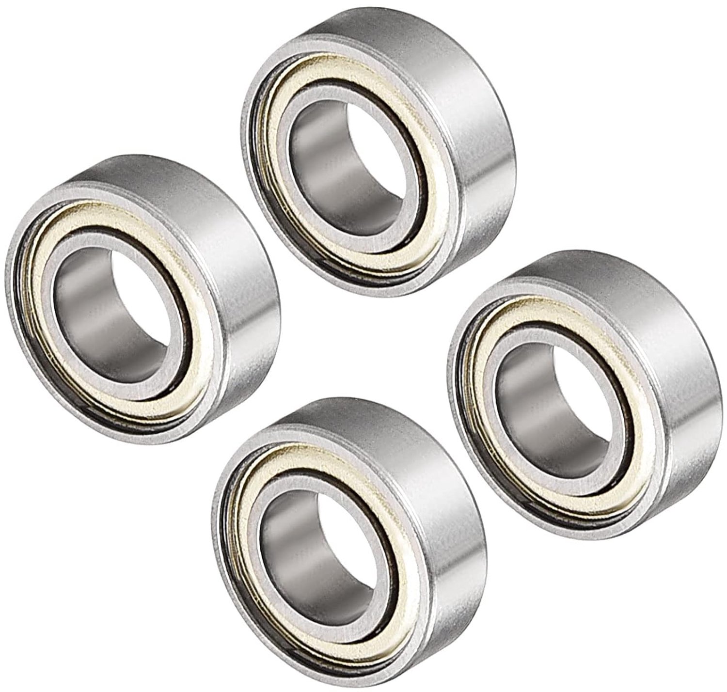 kogellagers 687zz 7 mm id koolstofstaal dubbele afscherming voor motor skateboards en scooter wielen 4 stuks m winkel