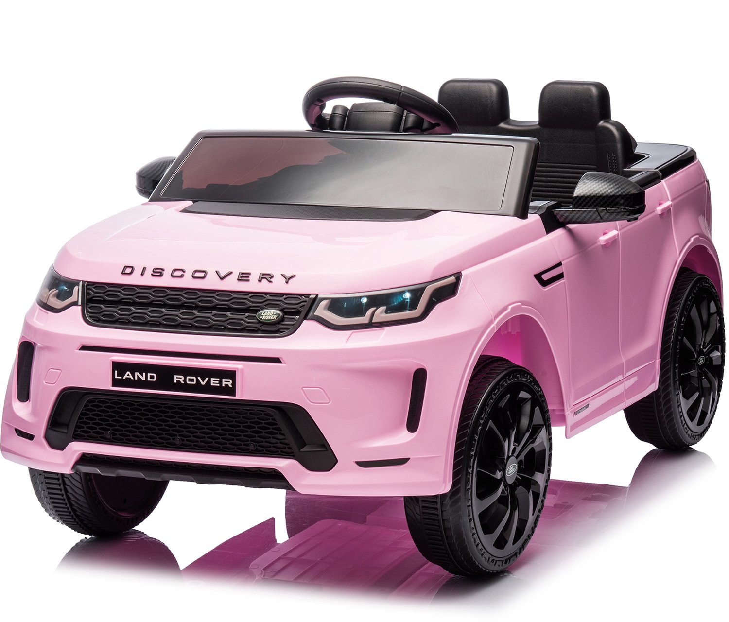 leadzm 12v 4 5a h land rover discovery sport elektroauto kinderauto mit 2 4g fernbedienung led scheinwerfer mp3 hupe und musik rosa