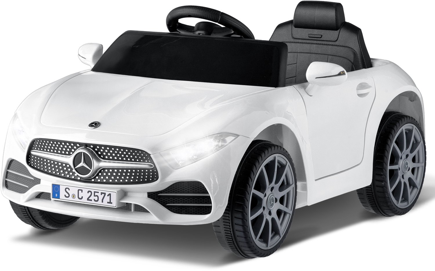 leadzm mercedes benz cls 350 elektrische kinderauto met afstandsbediening 12v 90x60x40cm wit