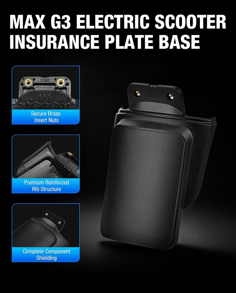 license plate holder compatible with segway ninebot max g3 g3e g3d plastic housing for rear fender shopvlot