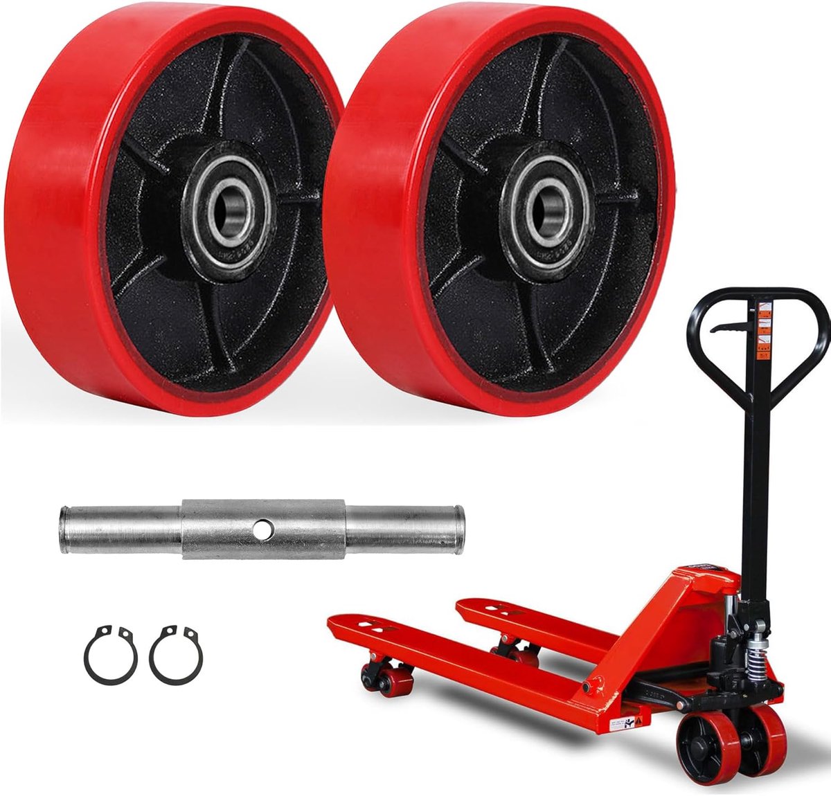 lifting wielen 180 x 50 mm pu wielen met kogellagers duurzaam en stabiel ideaal voor heftrucks m winkel